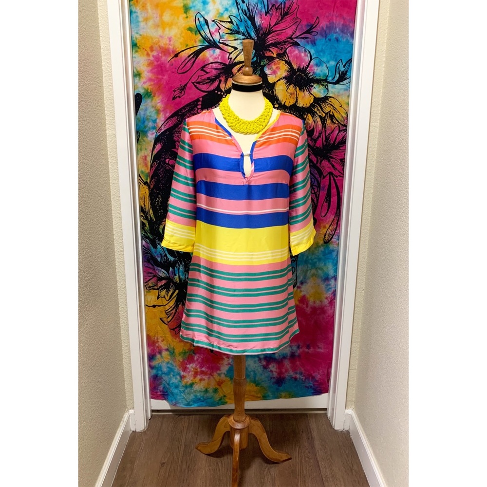 🌈 Amazing modern color block dress - Picture 2 of 11